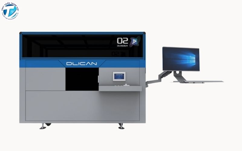 Máy in UV trụ - In lên đồ vật kim loại dạng tròn